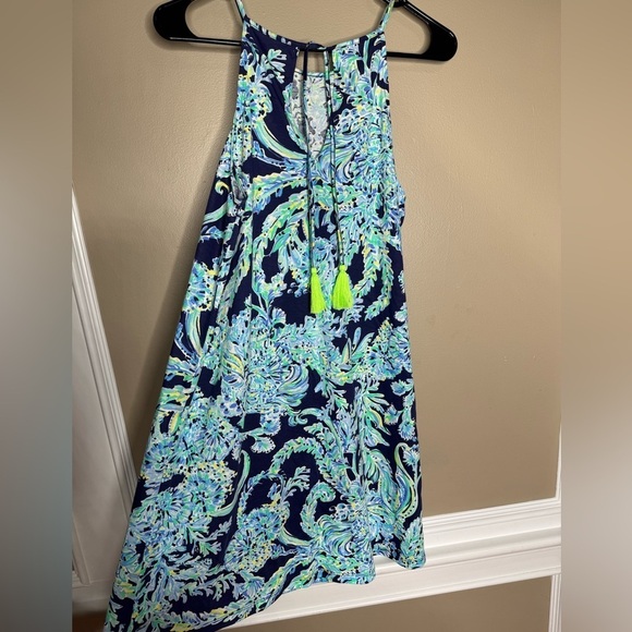 Lilly Pulitzer Margo Swing Dress High Tide Navy - Picture 7 of 7